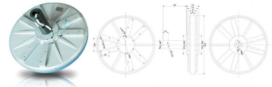 Generador de turbina eólica axial vertical de tensión de salida personalizada de 3kw 220v para la venta