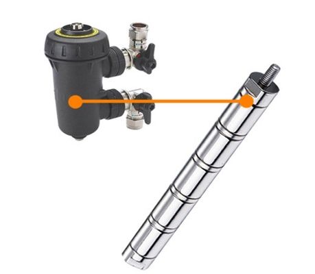 Filtro de barras magnéticas de 12000Gs NdFeb de alto grado SS304 de neodimio para el tratamiento de impurezas