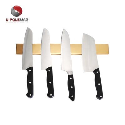 Espacio exterior de liberación de espacio de color dorado Titanio Magnético Bar de cuchillo 400x45x15mm Tamaño