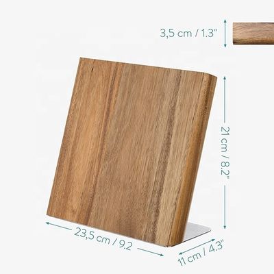 Organizador de cuchillos de madera de acacia, bloque universal para cuchillos, tijeras 235x110x35mm