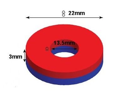 Grado de recubrimiento de Ni-Cu-Ni N52 NdFeb Imán de neodimio de anillo grande permanente para uso industrial