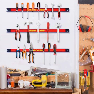 Magnético de neodimio de 18' portaherramientas de montaje magnético de pared organizador para garaje / talleres