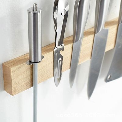 Repuesto de banda magnética de madera Portacuchillo magnético Succión magnética Hang Lever Accesorio de cocina