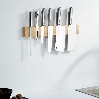 Repuesto de banda magnética de madera Portacuchillo magnético Succión magnética Hang Lever Accesorio de cocina