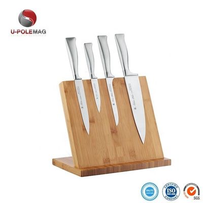 Aceptado OEM ODM Bamboo Magnético Stand Bloque de cuchillo magnético para utensilios de cocina Más
