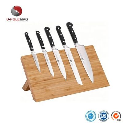 Aceptado OEM ODM Bamboo Magnético Stand Bloque de cuchillo magnético para utensilios de cocina Más