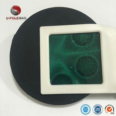 Imán de disco de neodimio tamaño personalizado M6 M8 Imán de olla recubierto de caucho