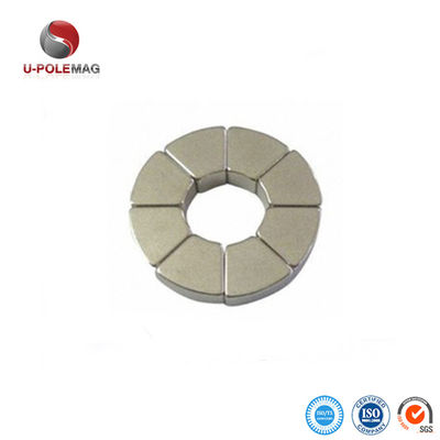 Magnético de neodimio de segmento para piezas de motor de corriente continua hechas a medida Magnético de moto permanente de arco 45SH