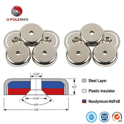 Magnetos redondos de neodimio para tazas pequeñas Magnetos para macetas para sujetar y colgar herramientas