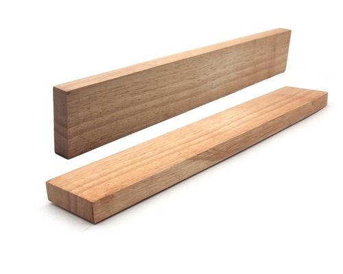 Actualice su cocina con un set de cuchillos magnéticos y un bloque de almacenamiento de nueces de acacia de bambú