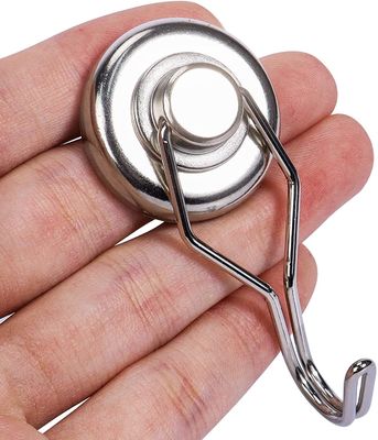 Magnetos de neodimio mejorados colgador de gancho magnético fuerte y duradero con recubrimiento de níquel