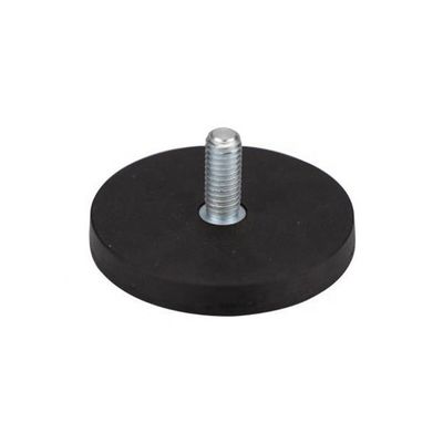 D66mm Imágenes para macetas de neodimio gomados con una fuerza de 20 kg y un revestimiento de caucho duradero