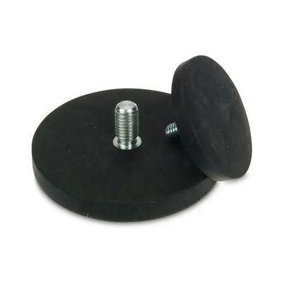 D66mm Imágenes para macetas de neodimio gomados con una fuerza de 20 kg y un revestimiento de caucho duradero