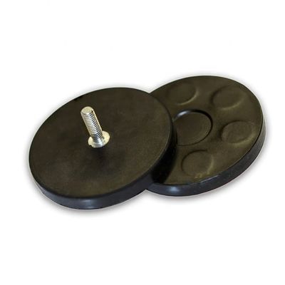 D66mm Imágenes para macetas de neodimio gomados con una fuerza de 20 kg y un revestimiento de caucho duradero