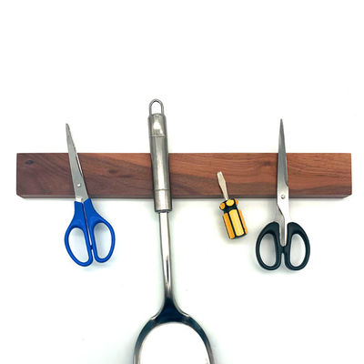 Cuchillo magnético de madera de bambú ecológico para almacenamiento de cuchillos de cocina con estilo