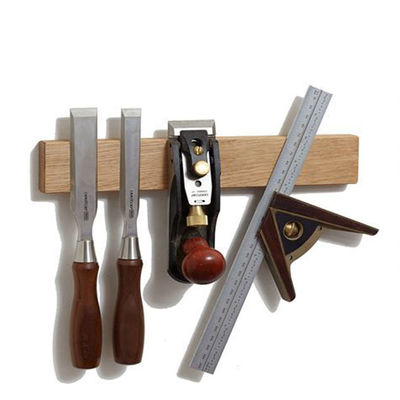 Cuchillo magnético de madera de bambú ecológico para almacenamiento de cuchillos de cocina con estilo