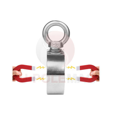 2.75&quot; Magneto de pesca de neodimio de tierras raras con 1000 libras de resistencia y cuerdas proporcionadas
