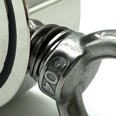 2.75&quot; Magneto de pesca de neodimio de tierras raras con 1000 libras de resistencia y cuerdas proporcionadas
