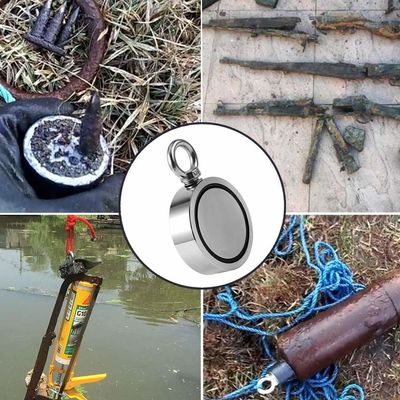 2.75&quot; Magneto de pesca de neodimio de tierras raras con 1000 libras de resistencia y cuerdas proporcionadas