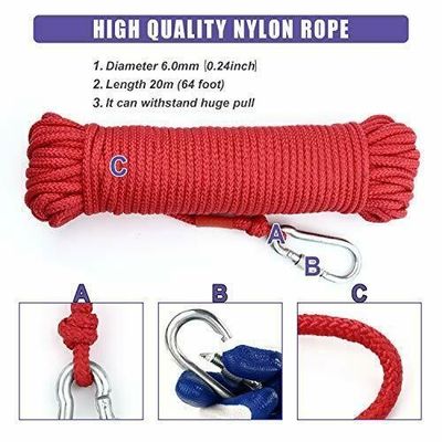 NeFeB Fe37 550 libras Magneto fuerte Pesca con hilo M10 y agujero de tornillo POTN08-75