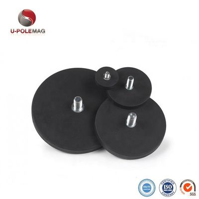Magnetos para macetas con recubrimiento de caucho de tamaño M6 M8 para aplicaciones de trabajo pesado