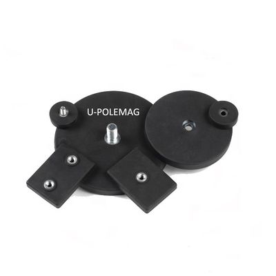 Magnetos para macetas con recubrimiento de caucho de tamaño M6 M8 para aplicaciones de trabajo pesado