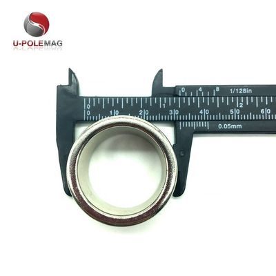 Magnético de anillo de magnetización radial de neodimio N38H personalizado OD32xID25x20mm para sensores