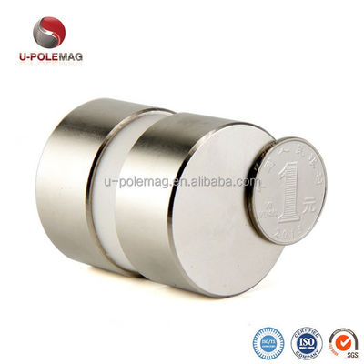 Disco magnético de neodimio D40x20mm N52 certificado ISO9001 2000 para aplicaciones de trabajo pesado