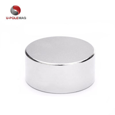 191g Peso N52 Disco de plata Magneto Neodimio D40x20mm con dirección magnética axial