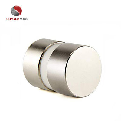 191g Peso N52 Disco de plata Magneto Neodimio D40x20mm con dirección magnética axial