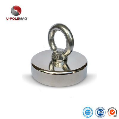 148 LBS 67 KG Fuerza de tracción Imán POT de tierras raras con perno D48mm y alta tolerancia