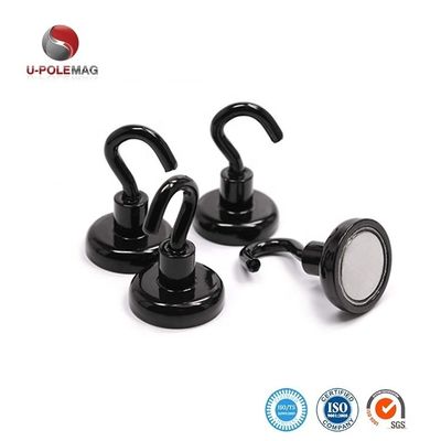 Magnete de neodimio Magneto de olla decorativo con gancho D10mm-75mm y gancho magnético potente