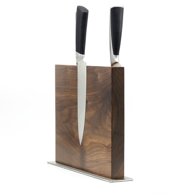 Cuchillo de cocina de madera con cargador de cuchillos magnéticos