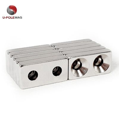 Imán rectangular de neodimio permanente de 25,4 x 12,7 x 6,35 mm con fuerza magnética fuerte