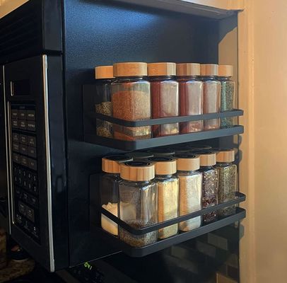Estante de especias magnético personalizado para bebidas en el organizador de ahorro de espacio de la nevera