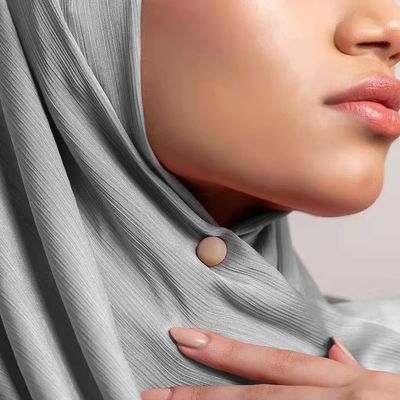 12mm aleación NdFeB imán sin desgarro Multi-hijab imán para bufanda musulmana en más de 40 colores
