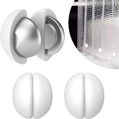 Magnetos fuertes para cortinas de ducha de trabajo pesado Nunca oxida No hay ruido Silicone recubierto