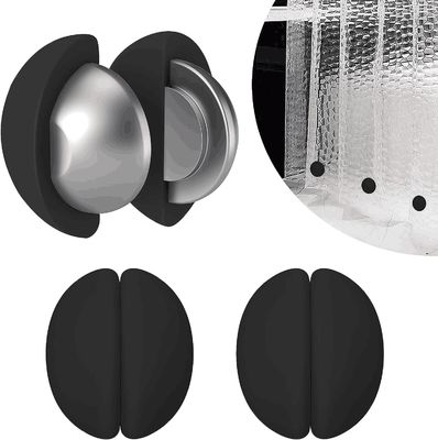 Magnetos fuertes para cortinas de ducha de trabajo pesado Nunca oxida No hay ruido Silicone recubierto