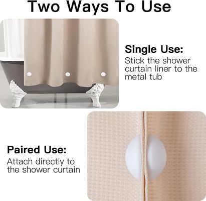 Magnetos fuertes para cortinas de ducha de trabajo pesado Nunca oxida No hay ruido Silicone recubierto