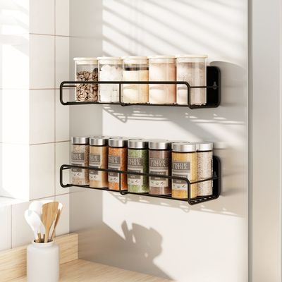 Organizador de almacenamiento de refrigerador magnético de doble nivel personalizado para cocina y refrigerador