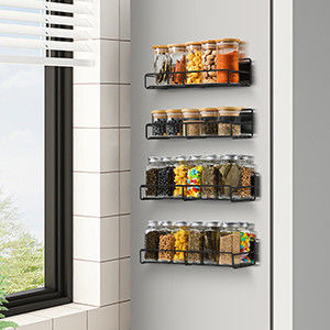 Organizador de almacenamiento de refrigerador magnético de doble nivel personalizado para cocina y refrigerador