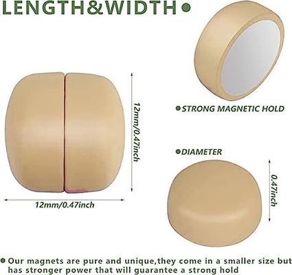 50 piezas de A4 sin agarre Hijab Magnetos más fuertes Magnetic Pins para ropa de mujer