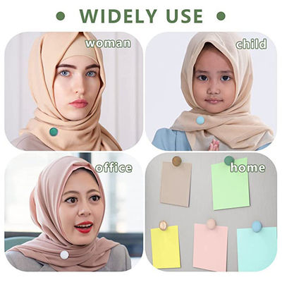 50 piezas de A4 sin agarre Hijab Magnetos más fuertes Magnetic Pins para ropa de mujer