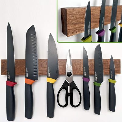 16 pulgadas de madera profesional de cuchillo magnético de tira de ahorro de espacio de cuchillo con el poder ideal para bloques bolsas de rollo