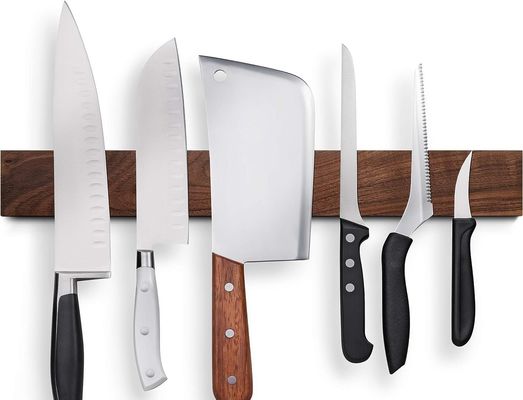 16 pulgadas de madera profesional de cuchillo magnético de tira de ahorro de espacio de cuchillo con el poder ideal para bloques bolsas de rollo