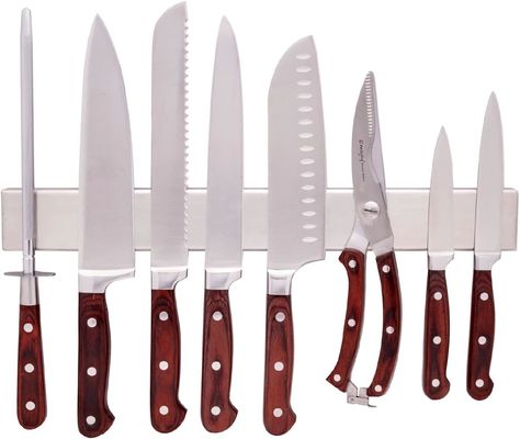 Home Cuchillo de cocina portador con logotipo personalizado aceptable de acero inoxidable magnético