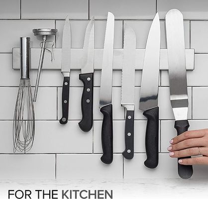 Home Cuchillo de cocina portador con logotipo personalizado aceptable de acero inoxidable magnético