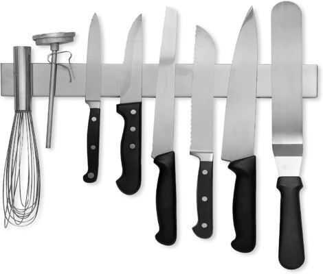Home Cuchillo de cocina portador con logotipo personalizado aceptable de acero inoxidable magnético