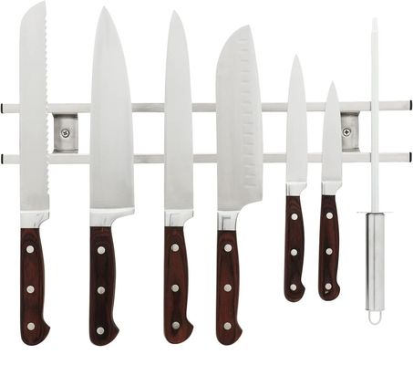 Cuchillería Moderna Tubo de Bloqueo de Acero Inoxidable Cuchillo Magnético Con Gancho