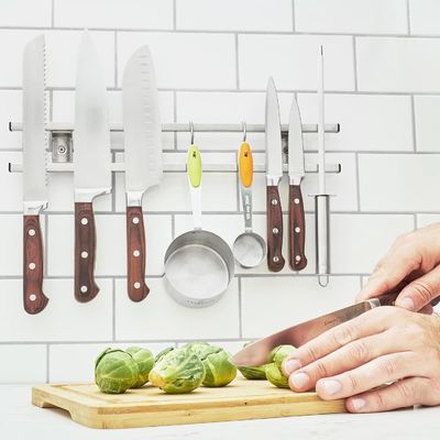 Cuchillería Moderna Tubo de Bloqueo de Acero Inoxidable Cuchillo Magnético Con Gancho